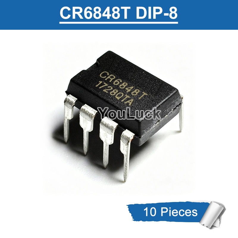 10 ชิ้น CR6848T CR6848 DIP-8 PWM Controller ชิป IC ใหม่