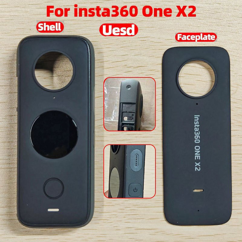 เปลี่ยนฝาครอบกล้องสําหรับ Insta360 One X2 Pamoramic กล้อง Faceplate แผงอะไหล่ซ่อมอุปกรณ์เสริม
