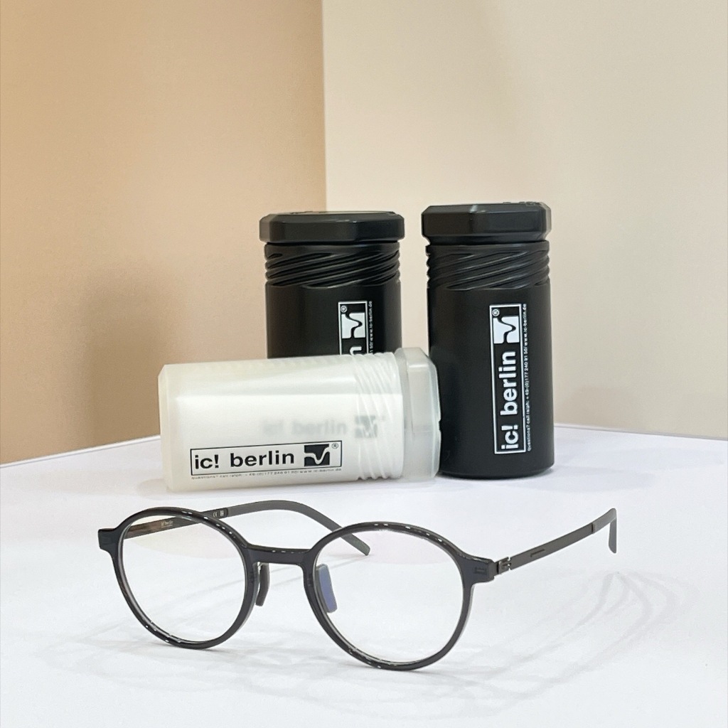 [คุณภาพสูง] ic!Berlin Glasses Zhen Retro Round Fashion Glasses Frame Optical Frame Unisex