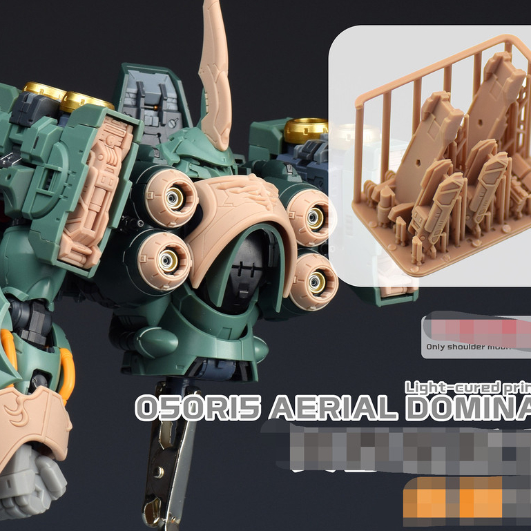 20260810 NEWC UPGRADE PARTS APPLICABLE TO solimon osiris ทางอากาศ dominator FIN FUNNEL เกราะไหล่ HAN