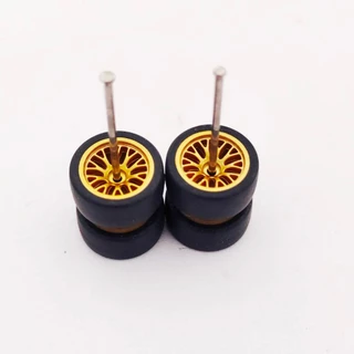 10.8 มม.1/64 รถล้อ JDM BBS ADVAN CE28 4-Rays ยางสําหรับ 1:64 Mini ของเล่นรถล้อร้อน/Matchbox/Domeka/Tomy