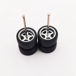 10.8 มม.1/64 รถล้อ JDM BBS ADVAN CE28 4-Rays ยางสําหรับ 1:64 Mini ของเล่นรถล้อร้อน/Matchbox/Domeka/Tomy