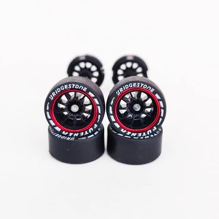 10.8 มม.1/64 รถล้อ JDM BBS ADVAN CE28 4-Rays ยางสําหรับ 1:64 Mini ของเล่นรถล้อร้อน/Matchbox/Domeka/Tomy