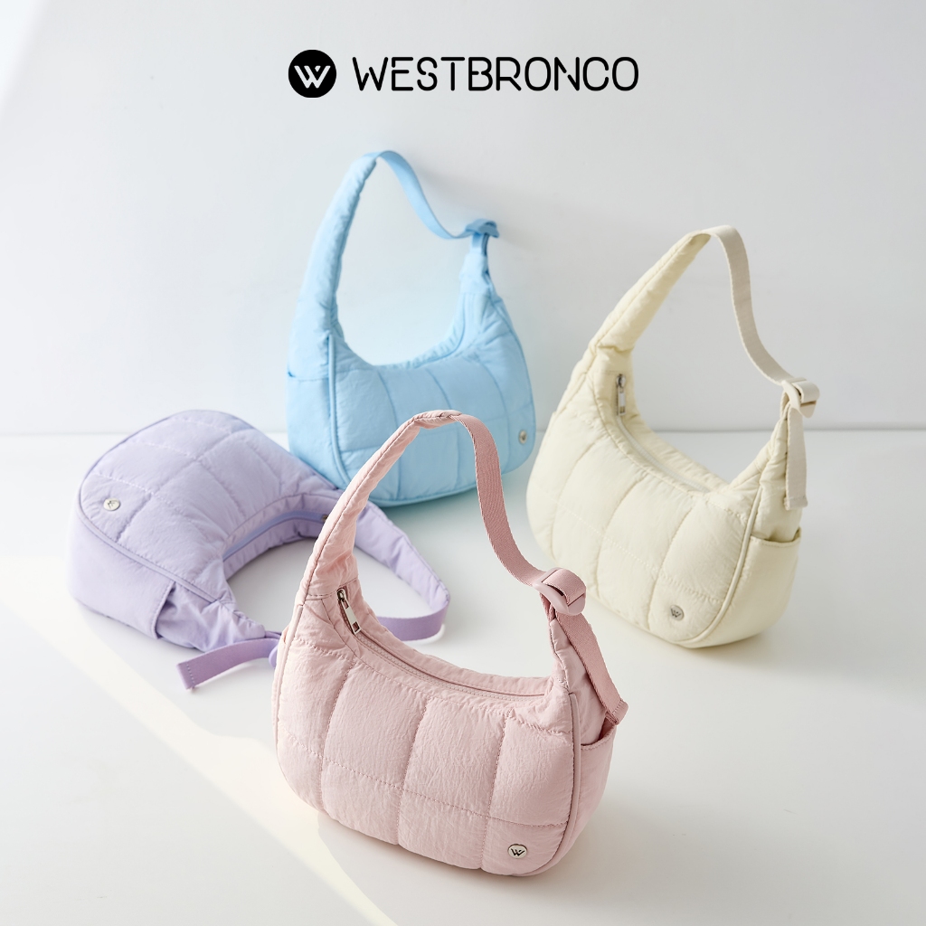 WESTBRONCO  รุ่นCroissant (ครัวซองค์) กระเป๋าถือและสะพายข้าง