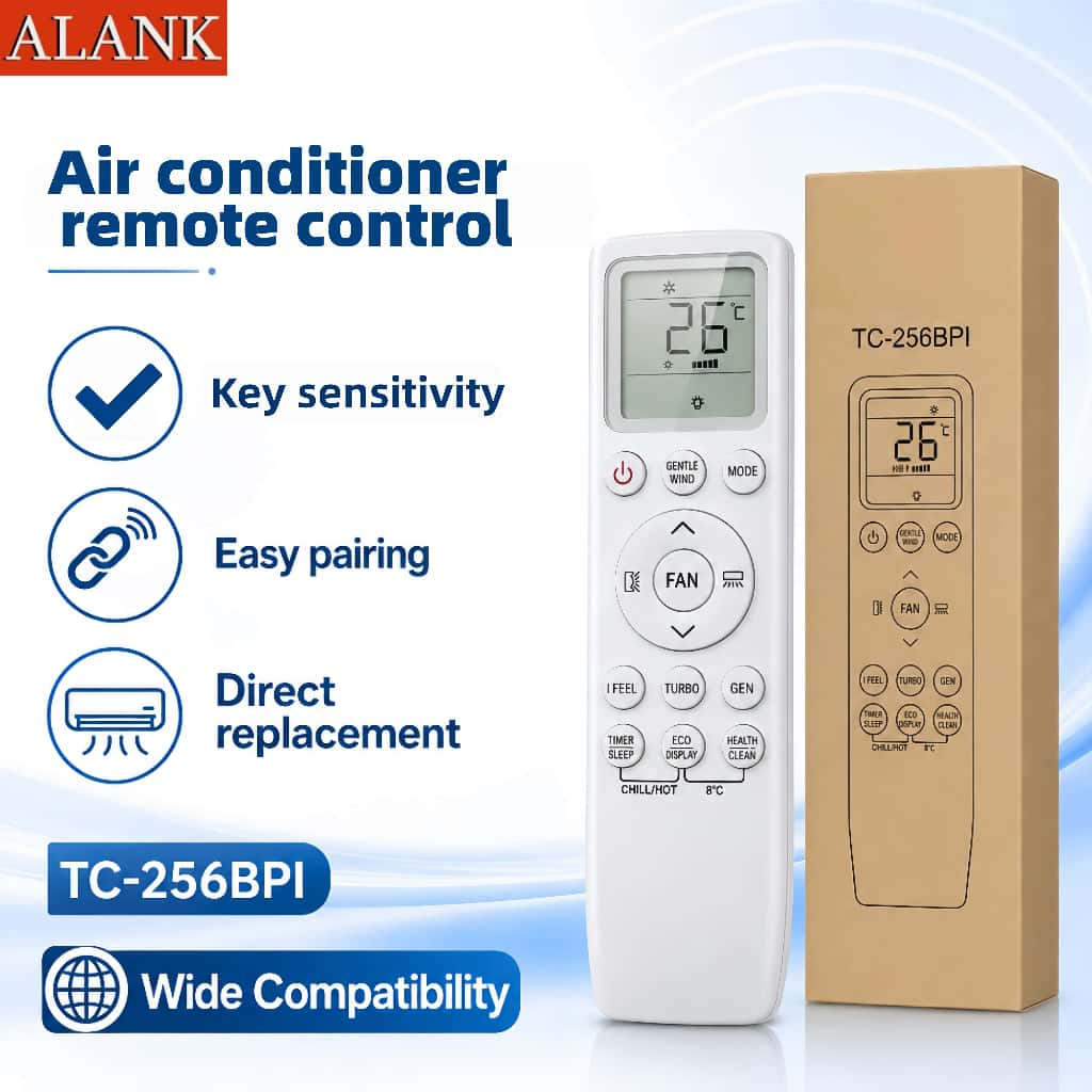 ALANK รีโมทแอร์ For TCL Remote อเนกประสงค์ รองรับแอร์แยกส่วน ปุ่มฟังก์ชันครบ TC-256BPI