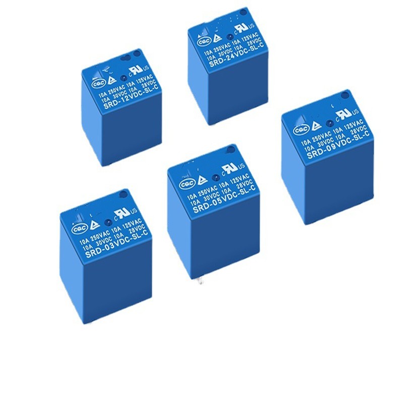 รีเลย์ SRD-12VDC-SL-C SRD-05VDC-SL-C 24VDC 5 Pins 10A