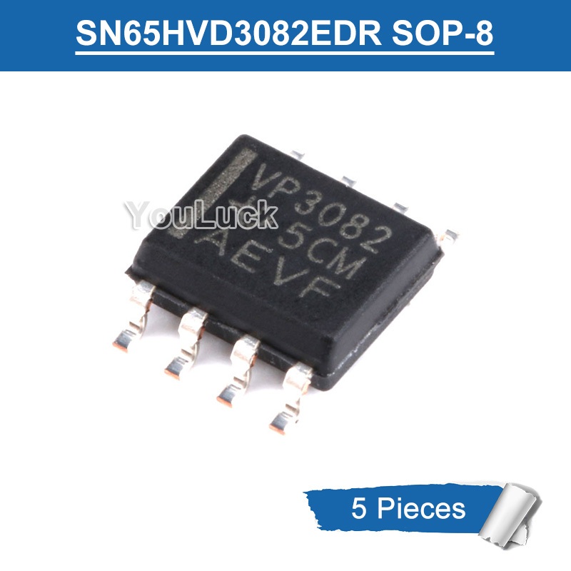 5 ชิ้น VP3082 SOP-8 SN65HVD3082EDR RS-485 ชิปรับส่งสัญญาณ IC ใหม่