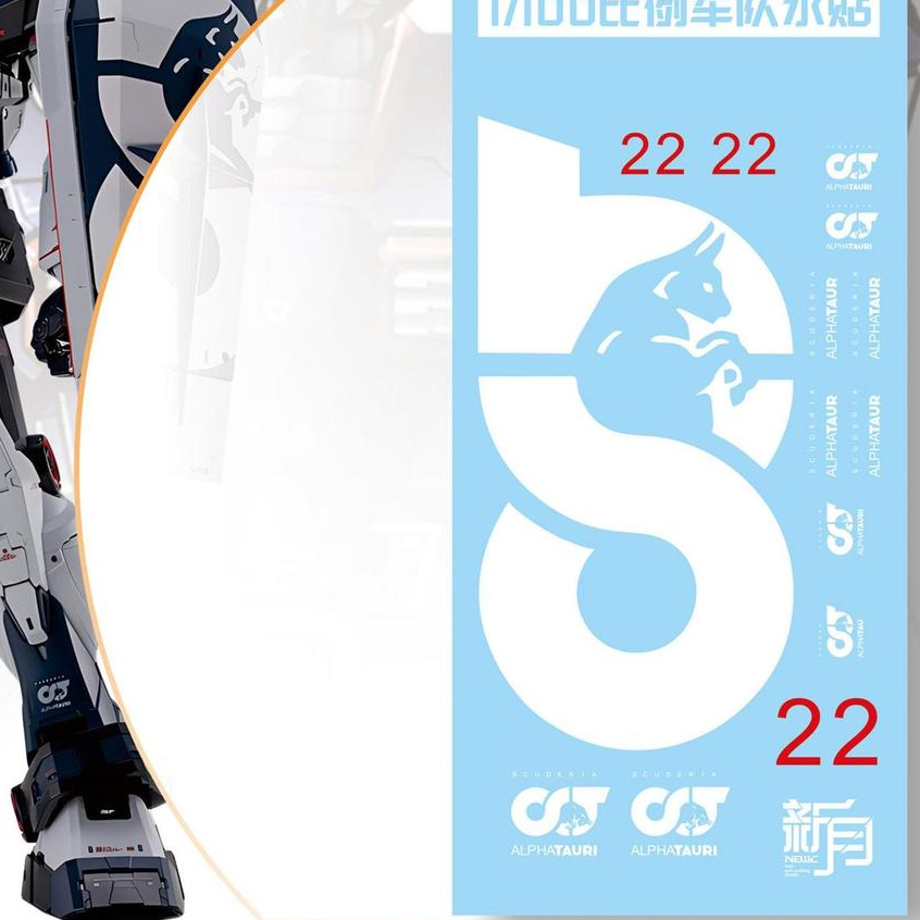 20260810 NEWC DECAL APPLICABLE TO PG/MG/RG RX-78-2 RX78 Fleet Model ไม่บรรจุ