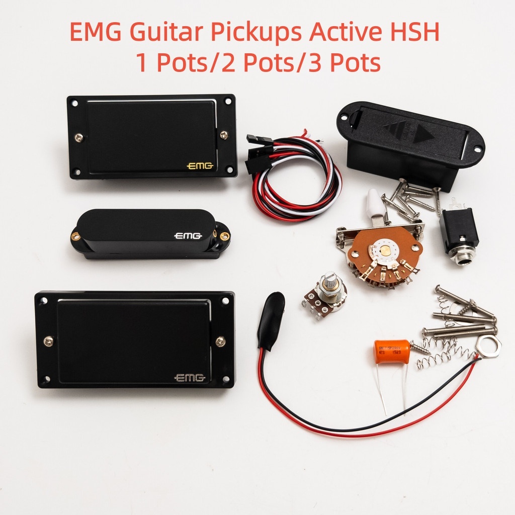 EMG กีตาร์รถกระบะ Active HSH Humbucker Pickups Potentiometer สีดํา/สีขาว (1 หม้อ/2 หม้อ/3 หม้อ)
