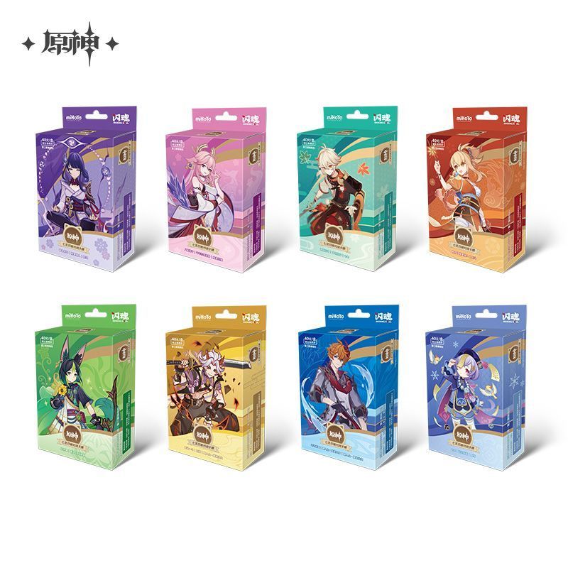 The Shining Soul Genshin Seven Saints การ์ดการต่อสู้อัญเชิญ Phase III Pre-Group Pack Booster Pack