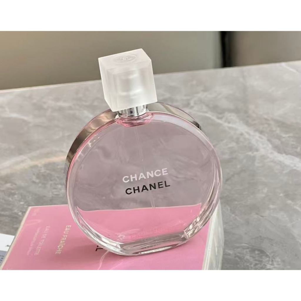 CHANEL Pink Encounter Tender EAU De Toilette CHANCE รอบขวด TENDRE ดอกไม้ฟรุ๊ตตี้กลิ่นหอมสุภาพสตรียาว