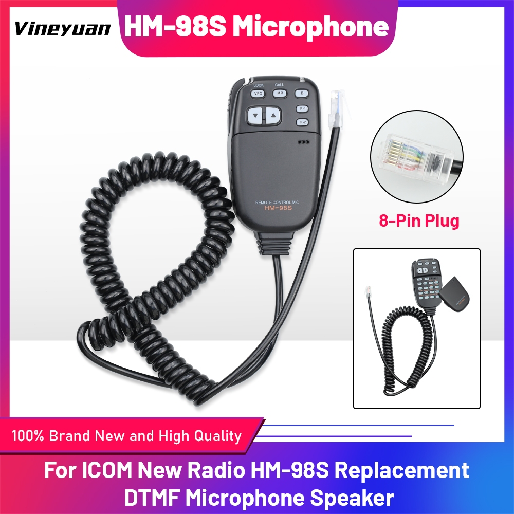 HM-24for ICOM IC-2100H IC-2710H IC-2800H IC-2200H IC-V8000 IC-2100 IC-2200 IC-208 วิทยุใหม่ HM-98S เ