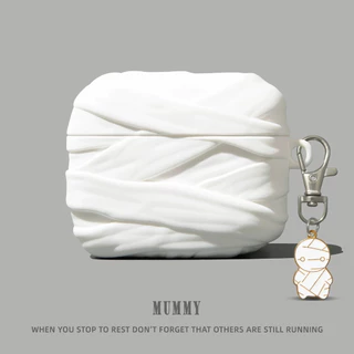 การ์ตูน Mummy Airpods Case น่ารัก Airpods Pro 3 เคสซิลิโคน Airpods 4 กรณีแบบพกพา Airpods Pro 2 กรณี Airpods Gen3 ฝาครอบกรณี