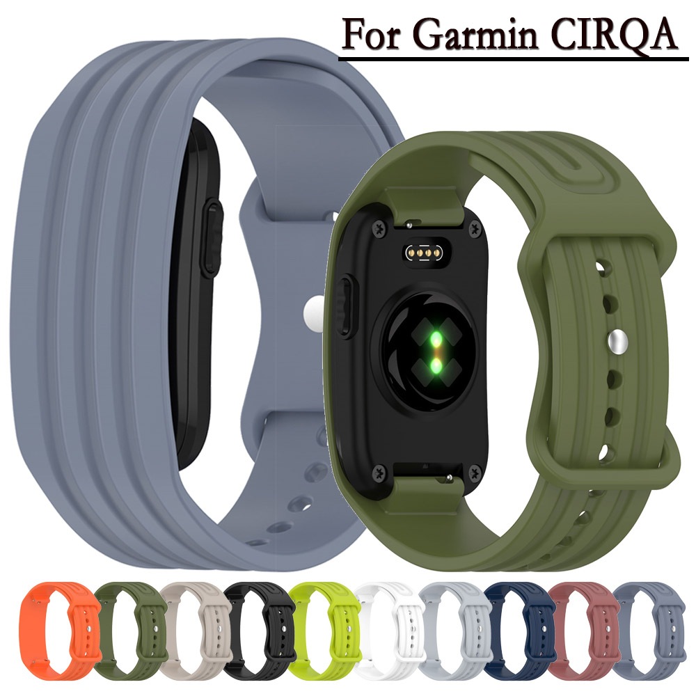 สายรัดแบบบูรณาการสําหรับ Garmin CIRQA สมาร์ทซิลิโคน Quick Release Watchband สร้อยข้อมือสําหรับ Garmin CIRQA สายรัดข้อมือเปลี่ยน