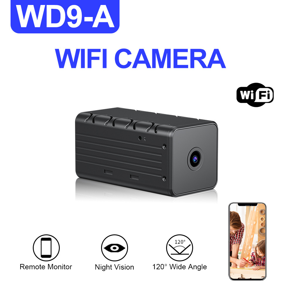 กล้องมอนิเตอร์ระยะไกลไร้สาย, WiFi, Mini Cam, Micro Cam, IP ขนาดเล็ก, เครื่องบันทึกวิดีโอในร่ม, 1080P