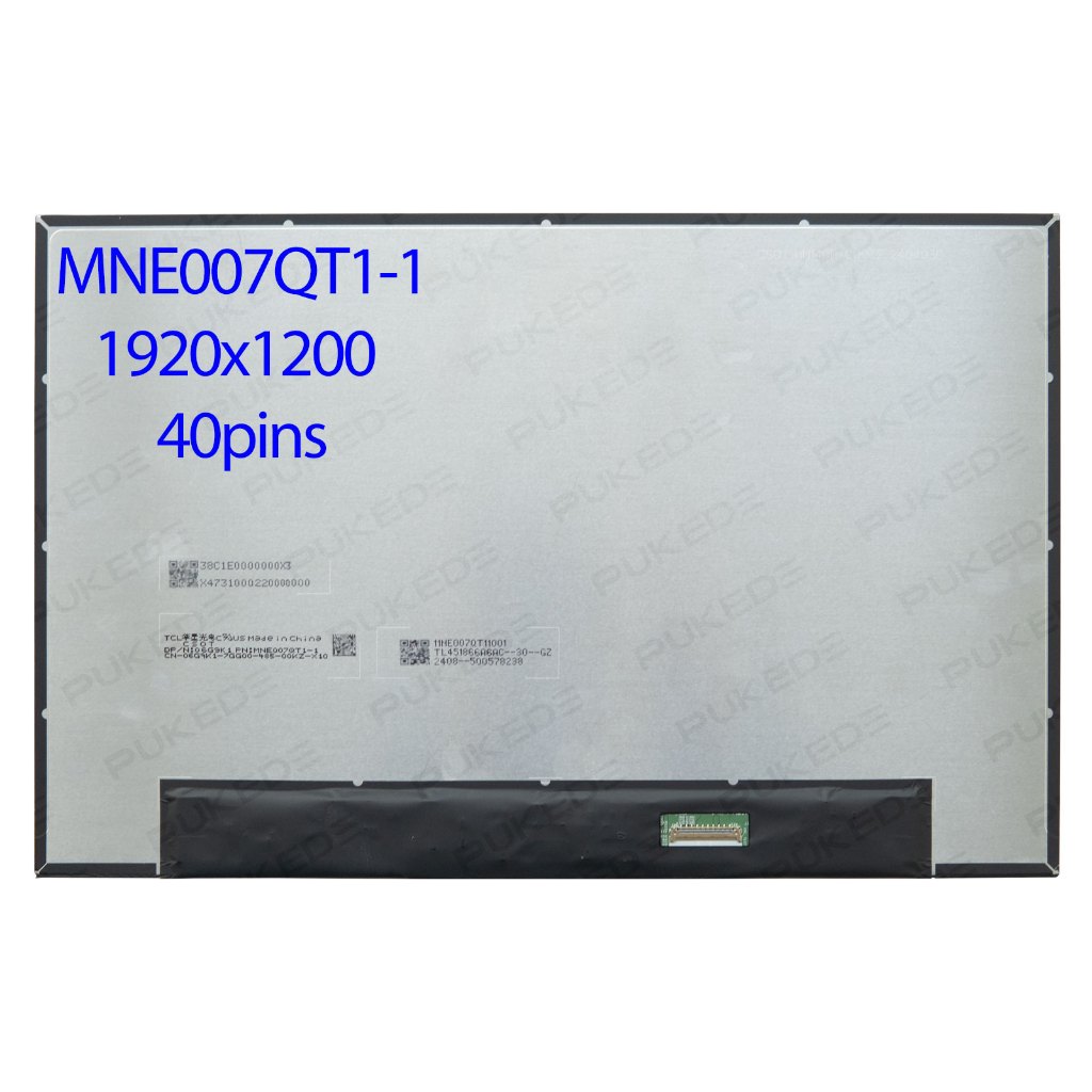 14.0 "นิ้วแล็ปท็อปหน้าจอ LCD MNE007QT1-1 แผง IPS เปลี่ยนจอแสดงผล 1920X1200 Edp 40Pin