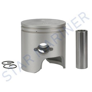 6H4-11636-01-00 ลูกสูบชุด (+0.50MM O/S) 7.5MM สําหรับ Yamaha Outboard 2T 25HP 40HP 50HP 6H4-11636 6H