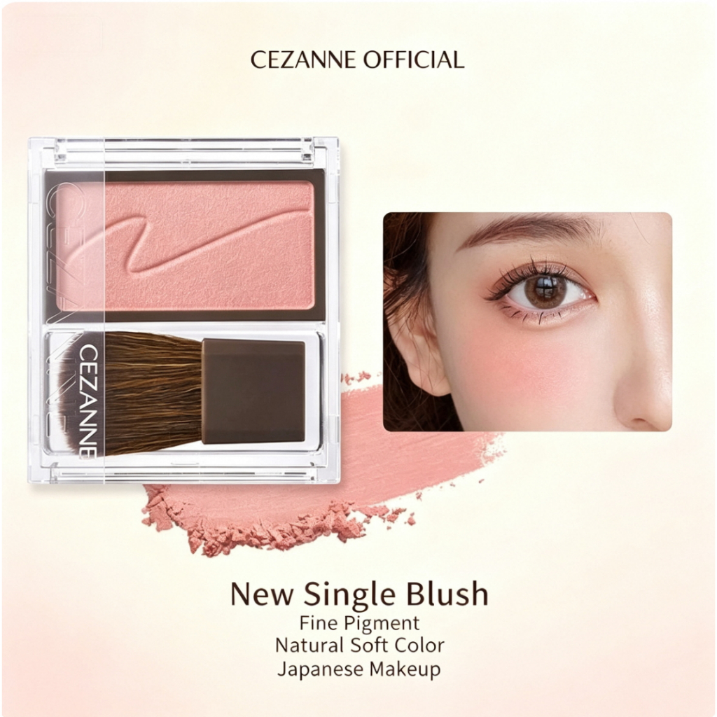 CEZANNE/CEZANNE Monochrome Blush Delicate Color Rendering Natural Gentle Japanese Style