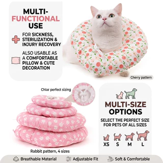 【พร้อมส่ง】ปลอกคอป้องกันสัตว์เลี้ยง สุนัข แมว แบบนุ่ม ป้องกันการกัด - ตอนที่ 1