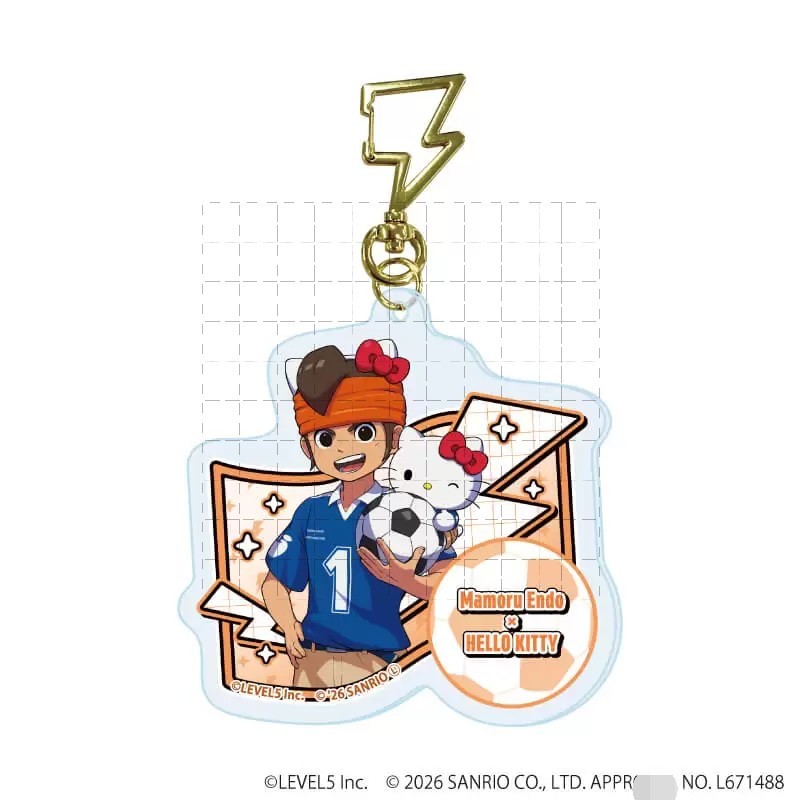 Inazuma Eleven Victory Road Collaboration Kidou Yuuto อะคริลิคพวงกุญแจรูปอะนิเมะ Key Holder