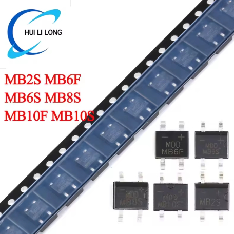 50PCS MB2S MB6F MB6S MB8S MB10F MB10S MB10 MBS Bridge Rectifier SMD ไดโอด IC