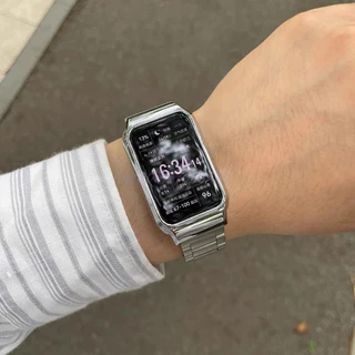 สําหรับ Huawei Band 11/10/9/8/7/6 สาย Honor Band 6/7 สายโลหะสแตนเลสสร้อยข้อมือเปลี่ยนสายรัดข้อมือ