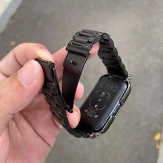 สําหรับ Huawei Band 11/10/9/8/7/6 สาย Honor Band 6/7 สายโลหะสแตนเลสสร้อยข้อมือเปลี่ยนสายรัดข้อมือ