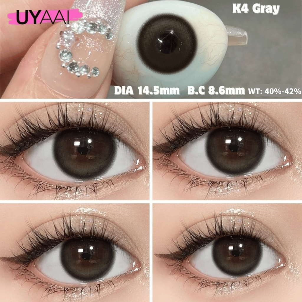 คอนแทคเลนส์  UYAAI คอนแทคเลนส์สำหรับสาวหวานๆ K4 Series 14.5 มม. 0.00--4.00