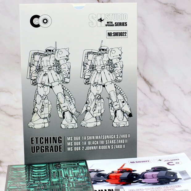 20260812 SH STUDIO การสร้างภาพสําหรับ 1/100 MG MS-06R-1A SHIN MATSUNAGAS ZAKU 2 / MS-0R-1A BLACK TRI