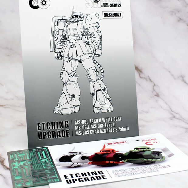 20260812 SH STUDIO การสร้างภาพสําหรับ 1/100 MG MS-06J ZAKU 2 WHITE OGRE / MS-06S CHAR AZNAABLES ZAKU