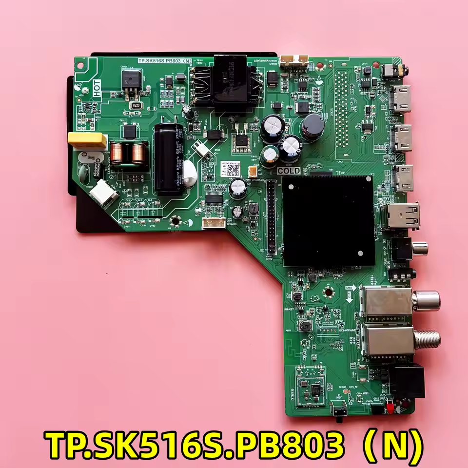 TP.SK516S.PB803(N) เหมาะสําหรับ LCD TV เมนบอร์ดสามในหนึ่งเดียว TP SK516S PB803 (N) ทดสอบดี