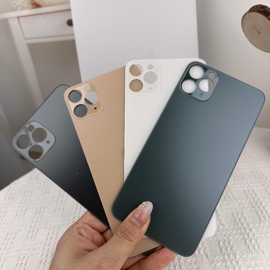 เปลี่ยนกระจกด้านหลังสําหรับ iPhone 11Pro iPhone 11 Pro Max ฝาครอบแบตเตอรี่ด้านหลัง 1:1 Fit Repair อะ