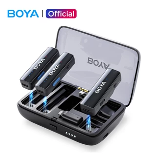 (ใหม่) BOYA BOYALINK 2.0 ไมโครโฟนไร้สาย ถ่ายทอดสดระดับมืออาชีพ สำหรับ iPhone Android DSLR