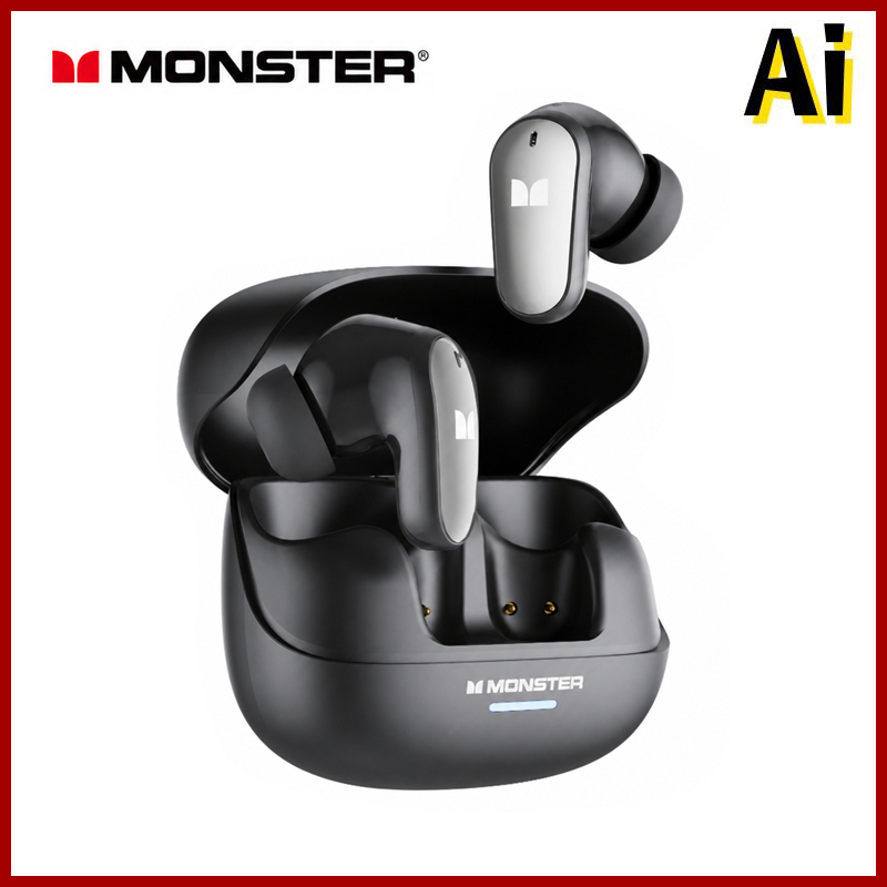 Monster MQT52 การแปลด้วย AI หูฟังบลูทูธ 100+ ภาษา HD Call ลดเสียง เล่นเกมหูฟัง พร้อมไมโครโฟน