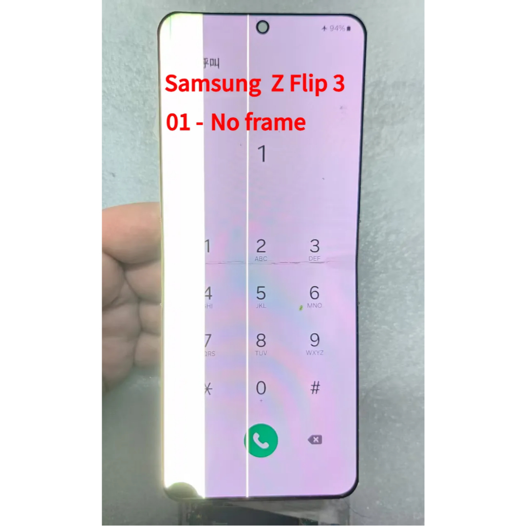 สําหรับ Samsung Z Flip 3 F711 จอแสดงผล LCD SM-F711B F711N จอแสดงผล Touch Screen Digitizer อะไหล่