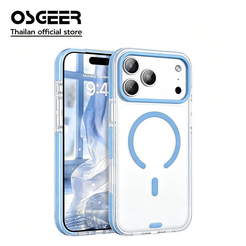 OSGEER สําหรับ iPhone 18 17 16 15 14 13 12 11 Pro Max กรณี [การป้องกันเกรด] กันกระแทก Slim Thin Cover กรณี