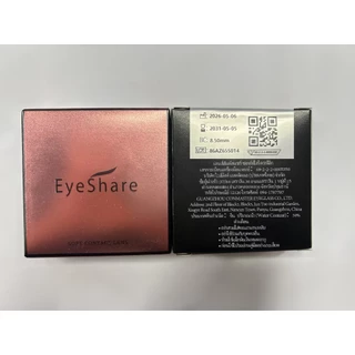 Eyeshare รุ่น มีค่าสายตา 0.00‑‑6.00 OMG มีค่าสายตา ลุคดวงตาสดใสธรรมชาติ รายปี Dia14.0 สี Brown 2ชิ้น 1คู่