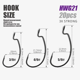 TRESZ Belly Crank Hook 10pcs ล่อThin Strip_soft Worm Fish Hook ตกปลา Texas Carlo Rig ตะขอตกปลาระดับสูง Carbon T-Tail Hook สําหรับ Mullet ปลา
