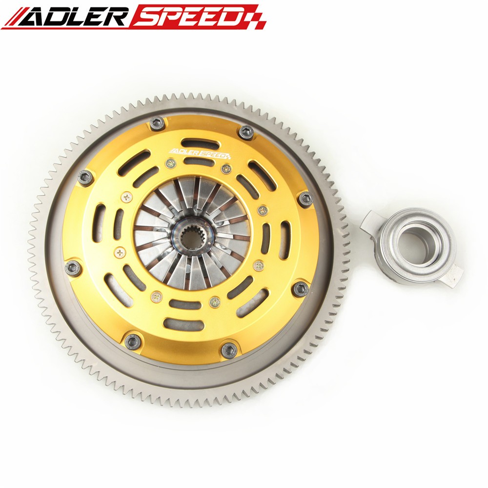 ADLERSPEED Racing Twin แผ่นชุดคลัทช์สําหรับ G20 200SX NX SENTRA SE-R 1.8L 2.0L SR20DE