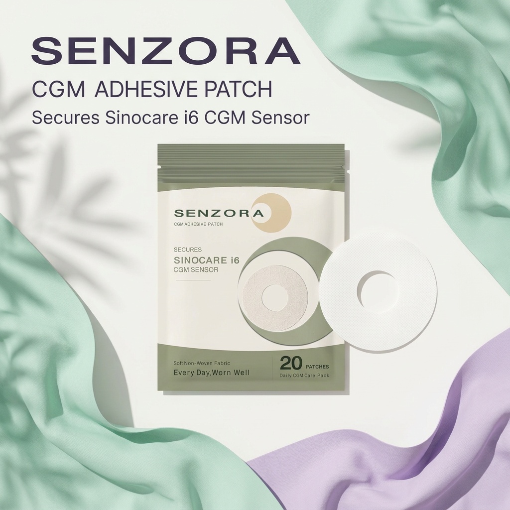 แผ่นแปะ Sinocare iCan i6 CGM 20 ชิ้น แผ่นติดเซ็นเซอร์ กันน้ำ กันเหงื่อ ติดแน่น ใช้สำหรับ CGM