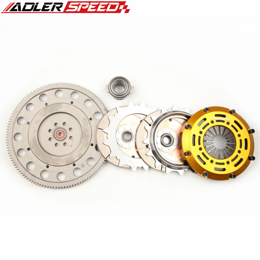 ADLERSPEED Racing คลัทช์ Twin Disc Flywheel Kit สําหรับ 13-19 Scion FR-S Subaru BR-Z FT86 GT86