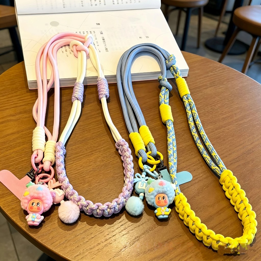 เชือกข้อมือ กระเป๋าสะพายข้าง ห้อยคออเนกประสงค์ป้องกันการสูญหายจี้ตุ๊กตา โดปามีน