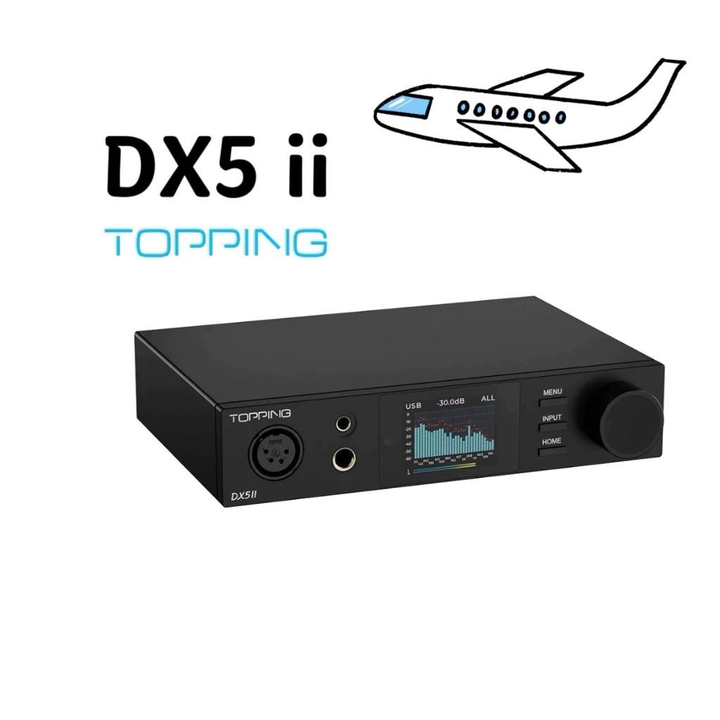 TOPPING DX5II ถอดรหัสเครื่องขยายเสียง All-in-One เครื่อง Full Balance hifi Fever Audio DAC บลูทูธ 2 