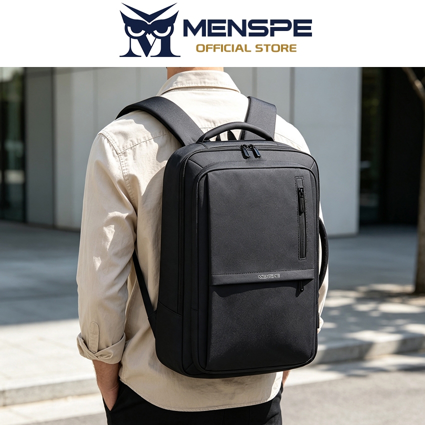 MENSPE حقيبة ظهر لابتوب رجالية 15.6 بوصة كبيرة — صورة 2