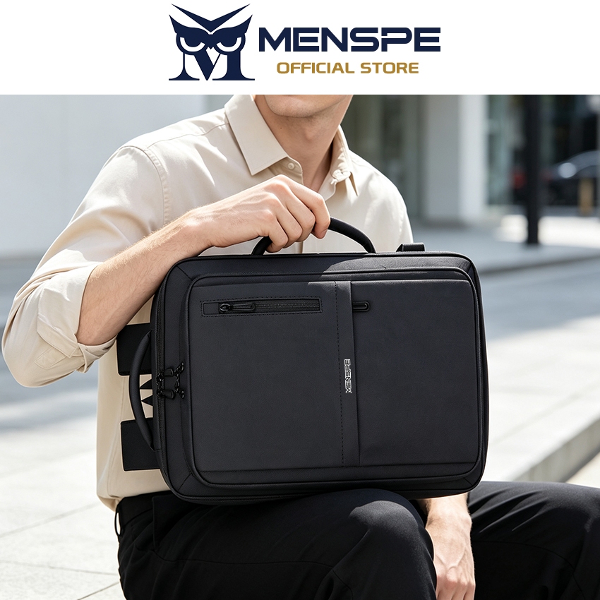 MENSPE حقيبة ظهر لابتوب رجالية 15.6 بوصة كبيرة — صورة 5