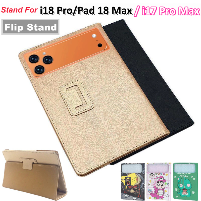 PU หนังกรณีพลิกสําหรับ i18 i17 Pro / i18 i17 Max / i17 Pro Max 10.1 10.5 10.8 11.6 นิ้วไฟแช็กทินเนอร
