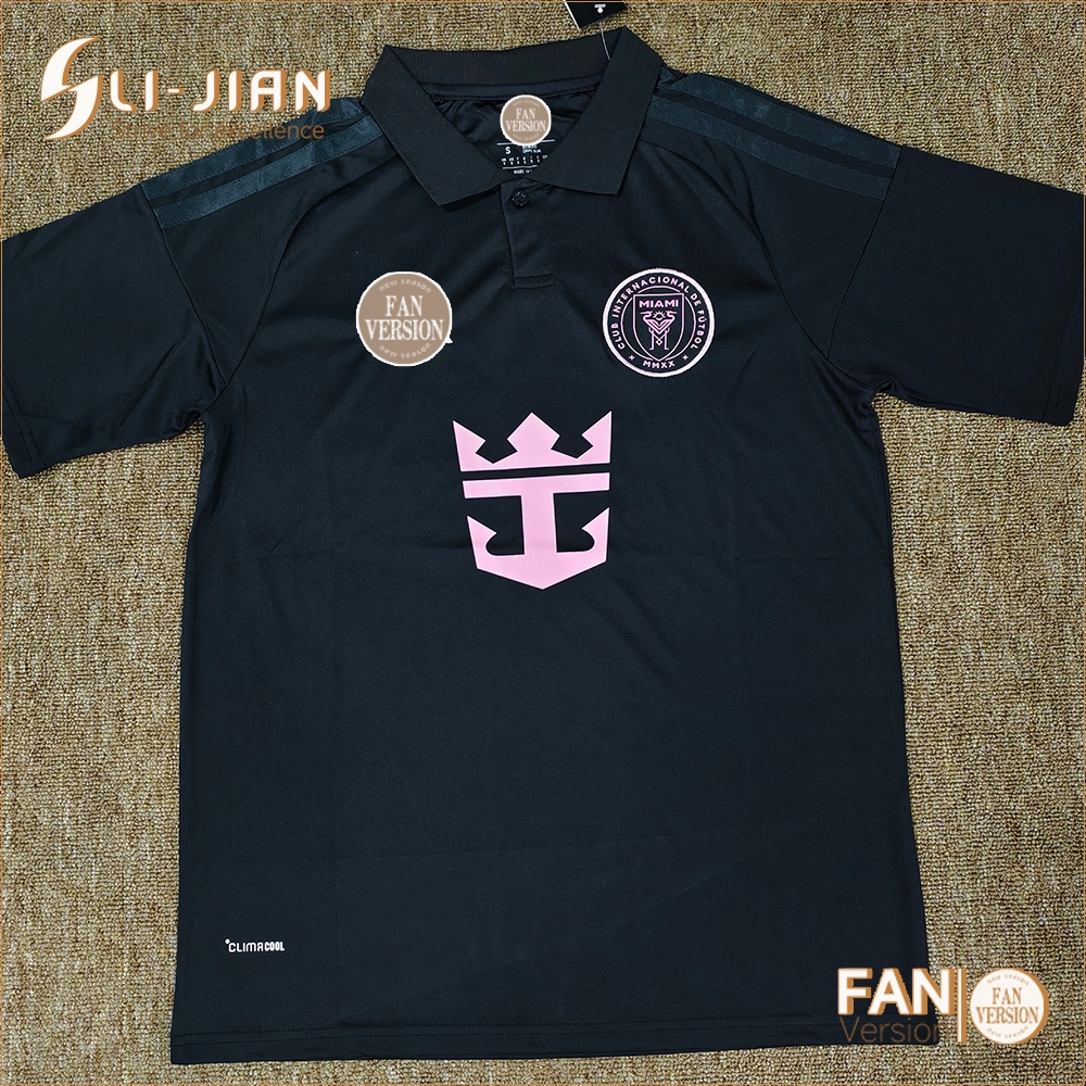 26/27 Season Inter Miami Away การพิมพ์ชื่อที่กําหนดเองรุ่น FAN ผู้ชายฤดูร้อน Quick-drying & Breathab