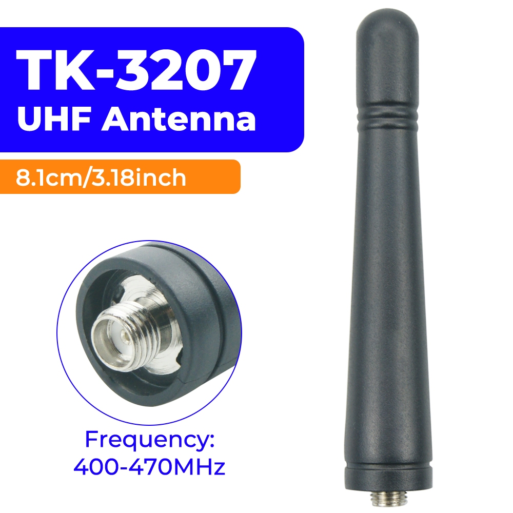 TX-18Short UHF 400-470MHz SMA-เสาอากาศตัวเมียสําหรับ Kenwood TK-340, TK-349 TK-350, TK-3100, TK-3102