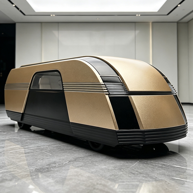 ใหม่ 1:32 TESLA Robovan VAN โมเดลรถโลหะผสมเสียงและแสงดึงกลับรถของสะสมวันเกิด