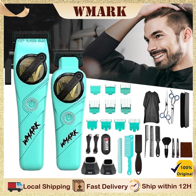 WMARK NG-8613 ใหม่ดันไฟฟ้า DLC ใบมีดชาร์จปัตตาเลี่ยนผมร้านทําผม NG-8613